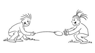 Kast disc’en frem og tilbage