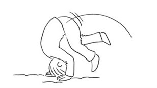 Slå en forlæns kolbøtte