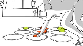 Kryds og Bolle i bevægelse