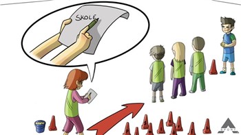 Rundbold med køopgaver