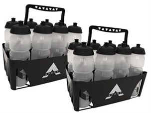 16 drikkeflasker + 2 holdere