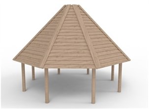 8-kantet grillhus Ø6 m