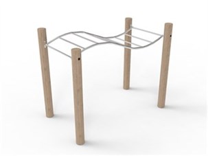 Armgang i stål/robinia