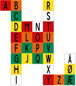 Asfaltdekoration - termoplast - Alfabet