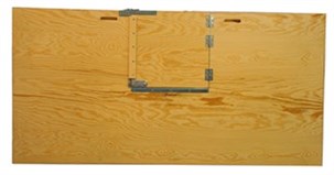 Bandeplade med låge, letvægts