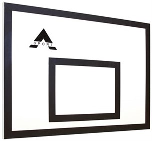 Basketball plade - Glasfiber 105X180 cm