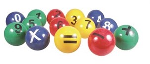 Bolde med tal 14 stk.