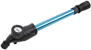 Boldpumpe tovejs med indbygget trykmåler Aluminium