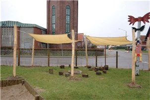 Firkantet solsejl 3,0 x 4,0 m