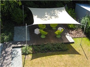 Firkantet solsejl 4,2 x 4,2 m