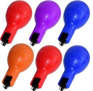 Fløjte bold ass farve - 6 stk.