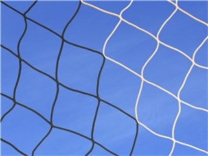 Fodboldnet 8 mands, 4 mm. PP 2 farvet