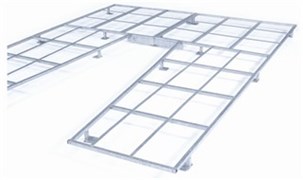Fundament til stangspringsmåt-