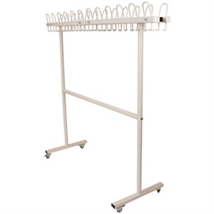 Garderobestativ m/knager -Hvid