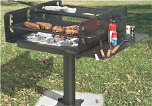 Grill incl. rist til parkbrug