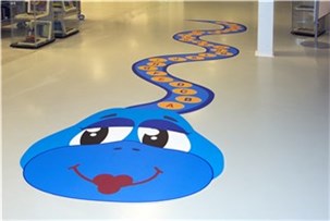 Gulvlaminat bogstavsslange