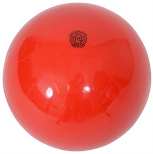 Gym. bold - Rød/Ensfarvet