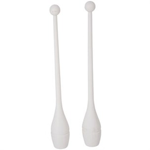 Gymnastikkøller Hvid - 41cm.