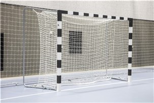 Håndboldmål aluminium VM sort/hvid ramme