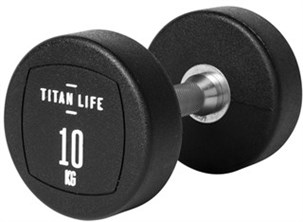 Håndvægt Titan life 10 kg - Gummi