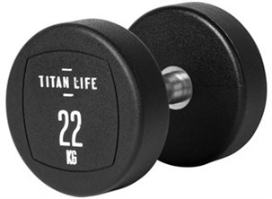 Håndvægt Titan life 22 kg - Gummi