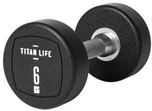 Håndvægt Titan life 6 kg - Gummi