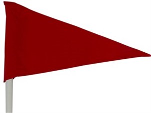 Hjørneflag rød