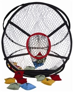 Kastering med 16 ærteposer