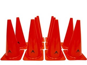 Kegle Basic rød 38 cm - 10 Stk.
