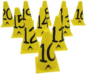 Kegler Basic med tal fra 10-20