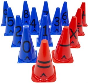 Kegler Basic med tal og tegn 15 stk.