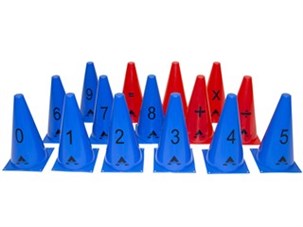 Kegler med tal og tegn 15 stk.