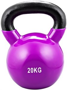 Kettlebell 20 kg med vinyl coating