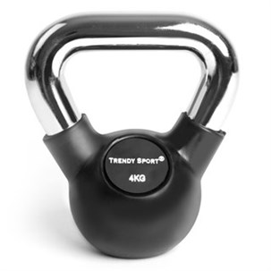 Kettlebell 4 kg med crom håndtag