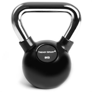 Kettlebell 8 kg med crom håndtag