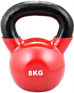 Kettlebell 8 kg med vinyl coating