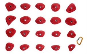 Klatregreb Absolute Jugs M1, 20 stk. i Rød