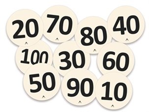 Klistermærker 10'erne 10 stk.