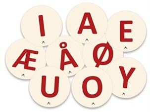 Klistermærker Vokaler 9 stk.