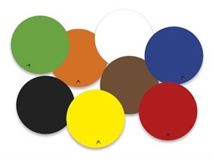 Klistermærker i grund Farver 8 stk.