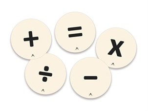 Klistermærker regnetegn 5 stk.