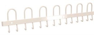 Knagerække, L105 cm - Hvid