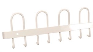 Knagerække, L60 cm - Hvid