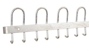 Knagerække, L60cm- Galvaniseret