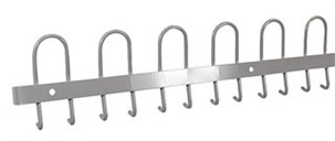 Knagerække, L90 cm - Grå