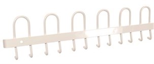 Knagerække, L90 cm - Hvid