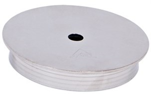 Låg, Ø115 x 21 mm, rustfri