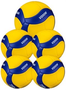 Mikasa Volleyball V200W 5 stk