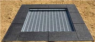 Mini trampolin til nedgravning 300x200 cm