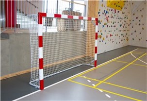 Minihåndboldmål med aluminiums rammer